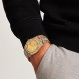 TRIPLE GOLD ROMAN NUMERALS WATCH