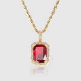 RUBY AND GOLD GEM PENDANT