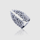WOMENS MALVOS ICED WINGS ADJUSTABLE RING - Malvos