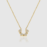 WOMENS MALVOS MAGNETIC MICRO FOUR LEAF CLOVER NECKLACE - Malvos