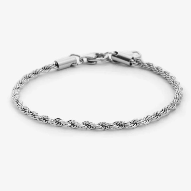 ROPE BRACELET [18K WHITE GOLD] 3MM