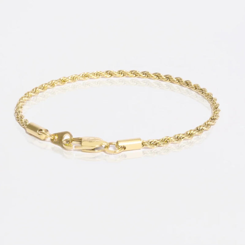 ROPE BRACELET [18K GOLD] 3MM