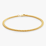 MIAMI CUBAN BRACELET [18K GOLD] 3MM
