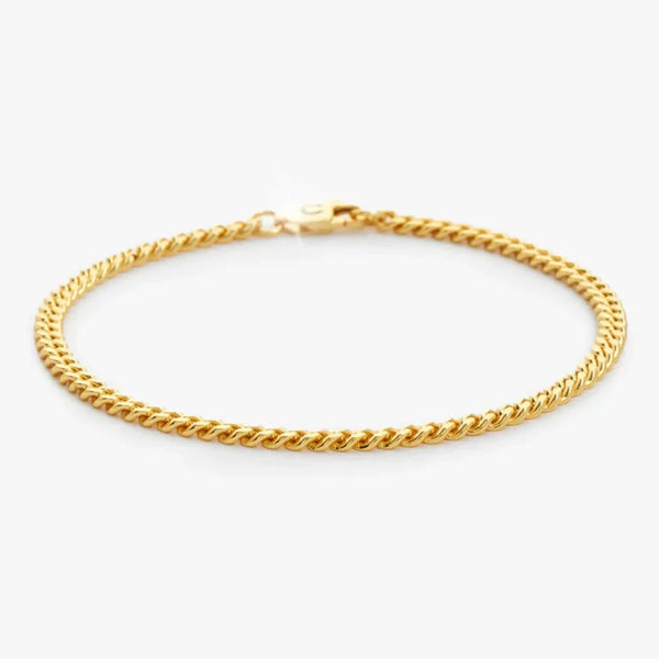 MIAMI CUBAN BRACELET [18K GOLD] 3MM