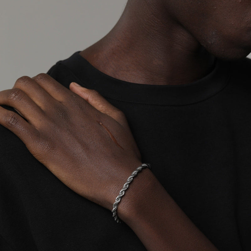 ROPE BRACELET [18K WHITE GOLD] 3MM