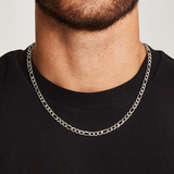 FIGARO CHAIN 5MM [18K WHITE GOLD]