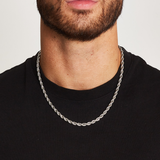 ROPE CHAIN [18K WHITE GOLD] 5MM