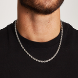 ROPE CHAIN [18K WHITE GOLD] 5MM