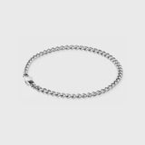 MICRO CUBAN BRACELET [18K WHITE GOLD] 3MM