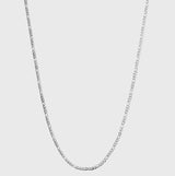 FIGARO CHAIN 3MM [18K WHITE GOLD]