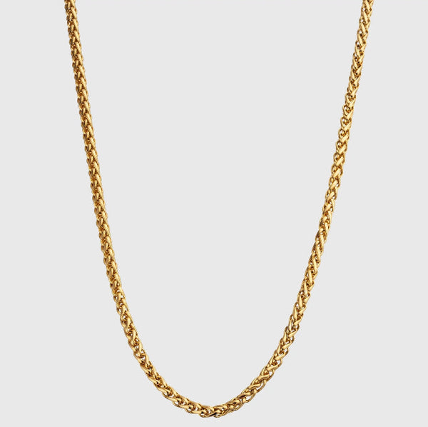 WHEAT CHAIN 5MM [18K GOLD]