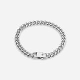 MIAMI CUBAN BRACELET [18K WHITE] 7MM