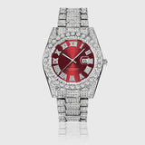 ICED INFERNO ROMAN DIAL [18K WHITE GOLD]