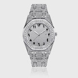 ICED EGYPTIAN DIAL DIAMOND WATCH [18K WHITE GOLD]