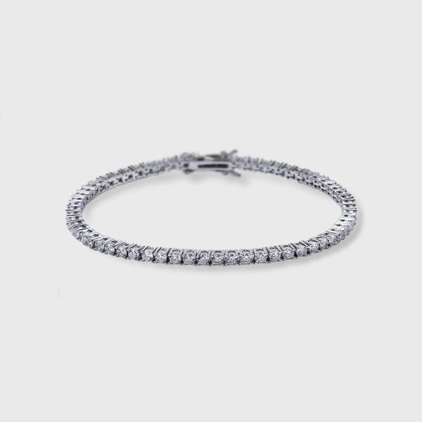 MICRO TENNIS BRACELET [18K WHITE GOLD] 3MM