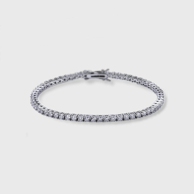 MICRO TENNIS BRACELET [18K WHITE GOLD] 3MM