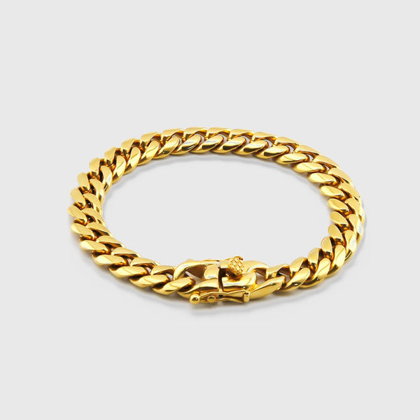 MIAMI CUBAN BRACELET [18K GOLD] 10MM