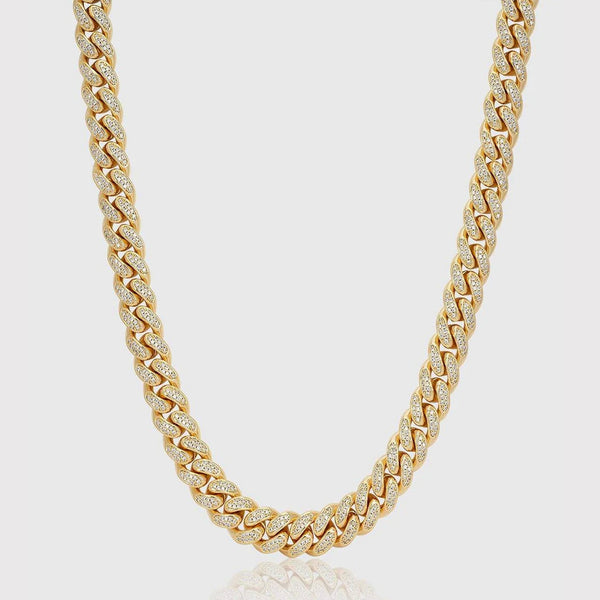 ICED CUBAN CHAIN [18K GOLD] 14MM