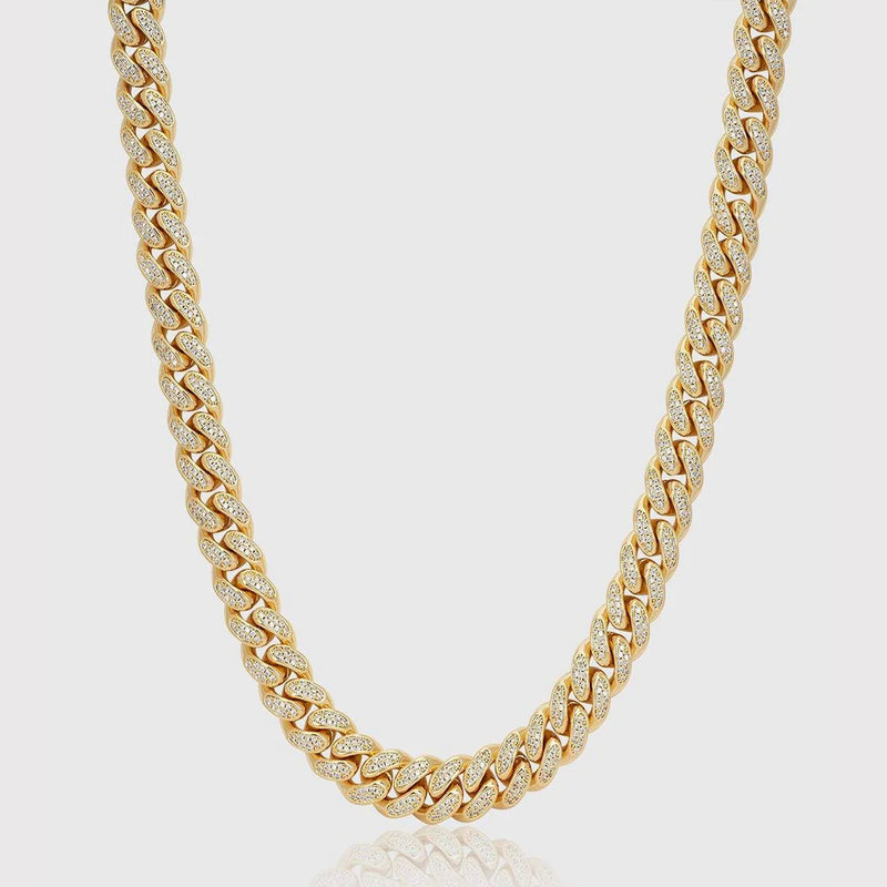 ICED CUBAN CHAIN [18K GOLD] 14MM