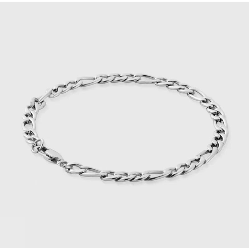 FIGARO BRACELET 5MM [18K WHITE GOLD]