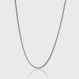 WHEAT CHAIN 3MM [18K WHITE GOLD]