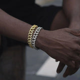 ICED MIAMI CUBAN BRACELET [18K WHITE GOLD] 8MM