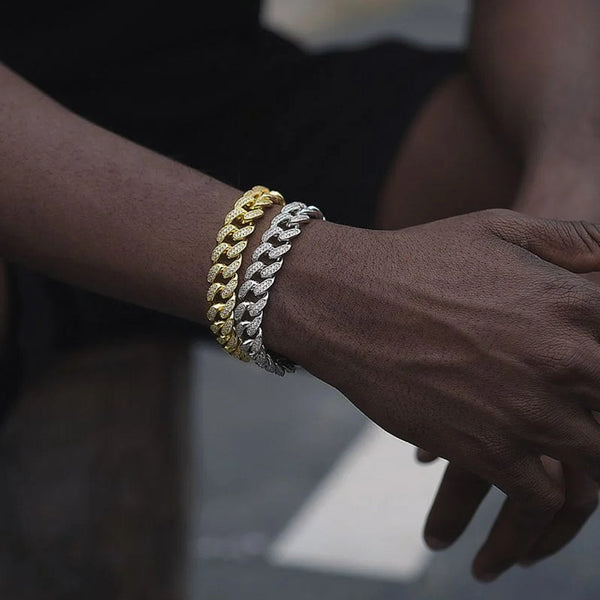 ICED MIAMI CUBAN BRACELET [18K WHITE GOLD] 8MM