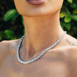 WOMENS ROPE CHAIN [18K WHITE GOLD] 5MM
