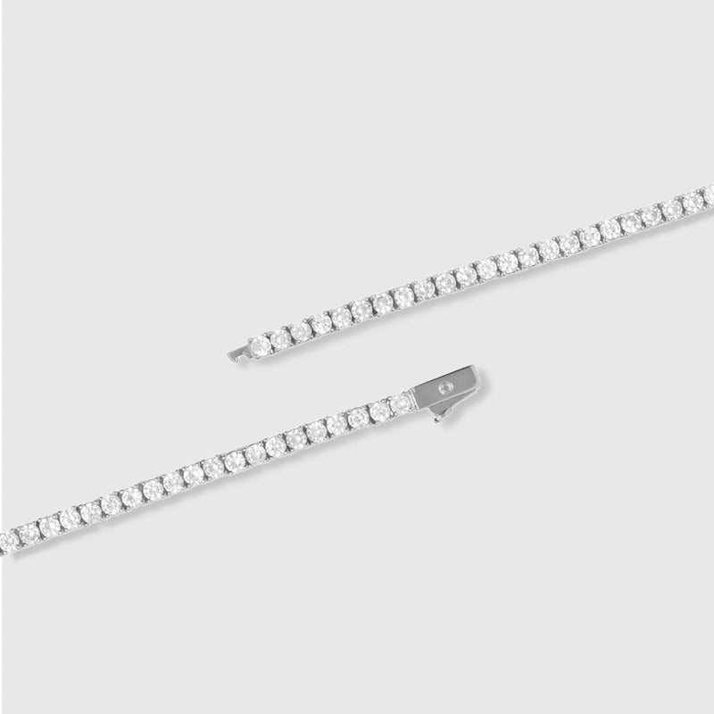 MICRO TENNIS CHAIN [18K WHITE GOLD] 3MM