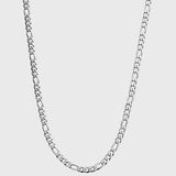 FIGARO CHAIN 5MM [18K WHITE GOLD]