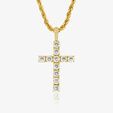 DIAMOND CROSS PENDANT [18K GOLD]