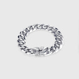 MIAMI CUBAN BRACELET [18K WHITE GOLD] 12MM