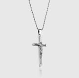 CRUCIFIX PENDANT [18K WHITE GOLD]