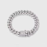 ICED MIAMI CUBAN BRACELET [18K WHITE GOLD] 8MM