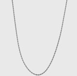 ROPE CHAIN [18K WHITE GOLD] 3MM