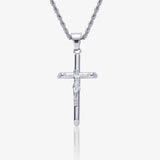 CRUCIFIX PENDANT [18K WHITE GOLD]