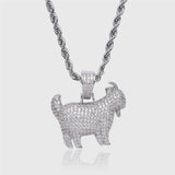 ICED GOAT [18K WHITE GOLD]