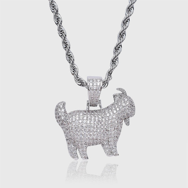 ICED GOAT [18K WHITE GOLD]