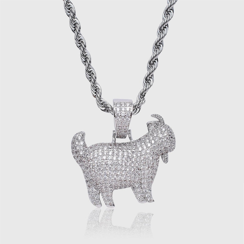 ICED GOAT [18K WHITE GOLD]