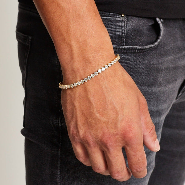 MICRO TENNIS BRACELET [18K GOLD] 3MM