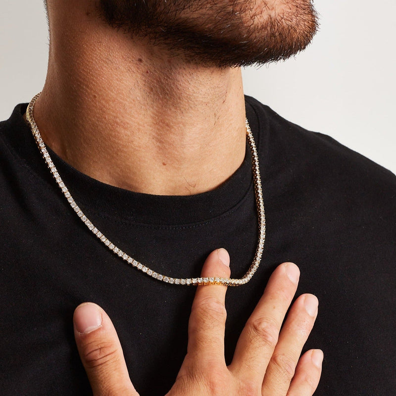 TENNIS CHAIN CLASP [18K GOLD] 3MM