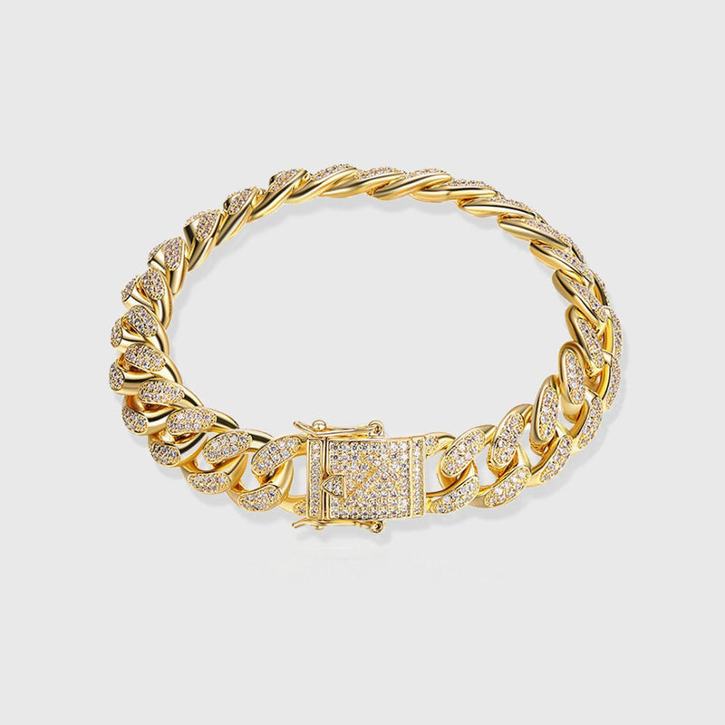 ICED MIAMI CUBAN BRACELET [18K GOLD] 10MM