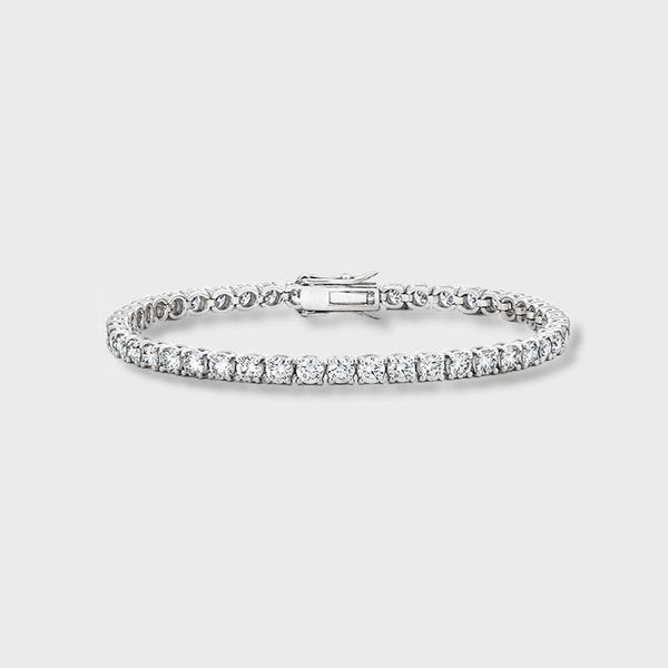 TENNIS BRACELET [18K WHITE GOLD] 5MM