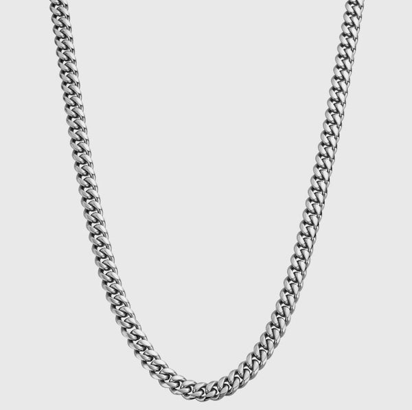 MIAMI CUBAN CHAIN [18K WHITE GOLD] 7MM