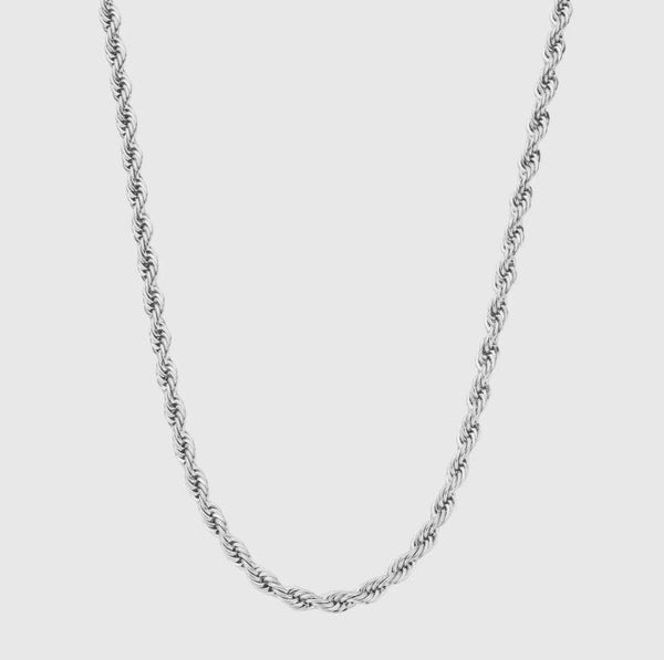 ROPE CHAIN [18K WHITE GOLD] 5MM