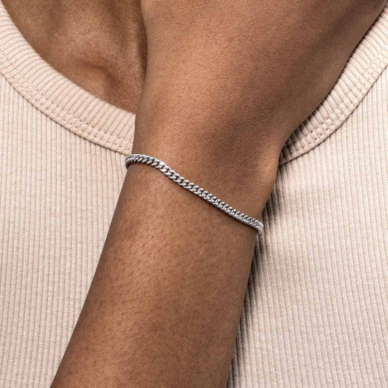 WOMENS MIAMI CUBAN BRACELET [18K WHITE GOLD] 3MM