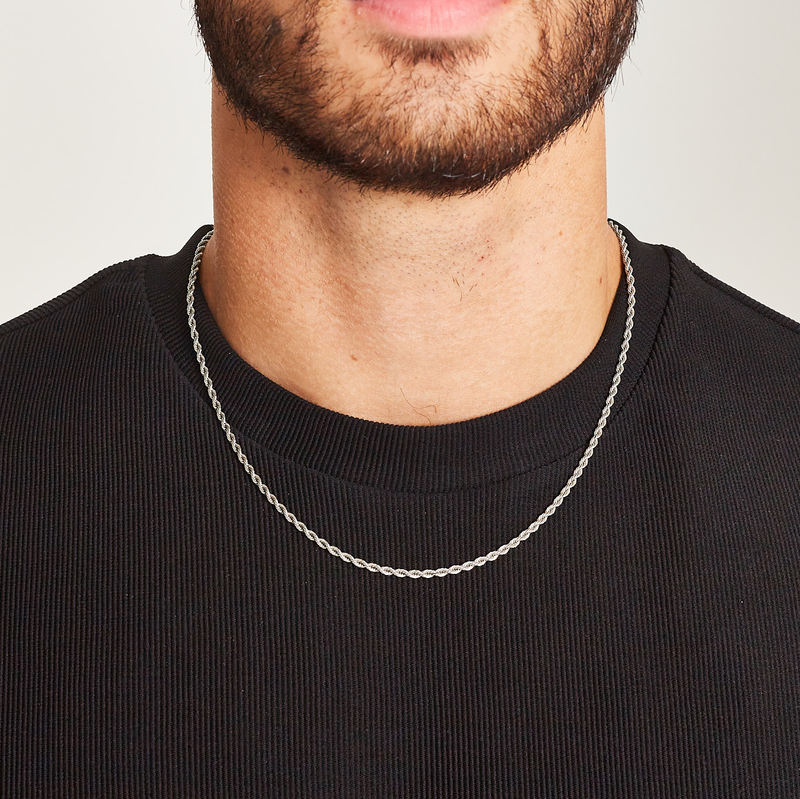 ROPE CHAIN [18K WHITE GOLD] 3MM