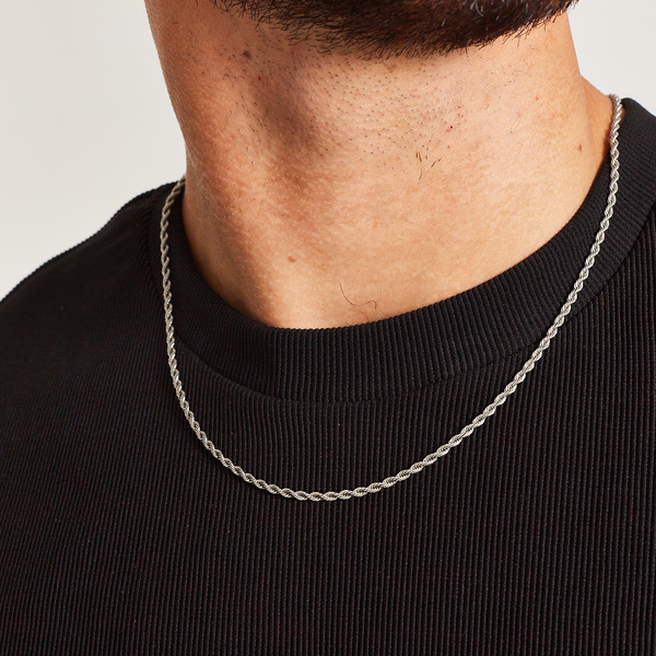 ROPE CHAIN [18K WHITE GOLD] 3MM