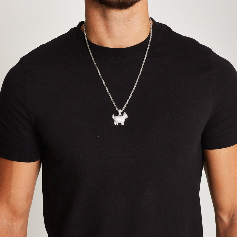 ICED GOAT [18K WHITE GOLD]