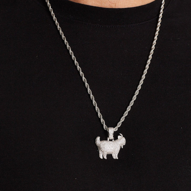 ICED GOAT [18K WHITE GOLD]